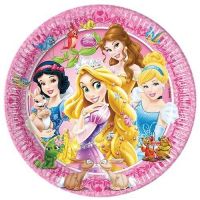 Procos 82645 Тарелки "Принцессы Disney и питомцы", 8 шт.