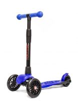 Buggy Boom Alfa 003-2151 Самокат детский трехколесный АЛЬФА светящиеся колеса с регулируемой складной ручкой (синий 51)