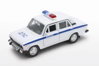 Welly 42381PB Машинка Welly LADA 2106 Милиция ДПС металлическая 1:34-39