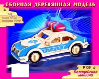 Чудо-Дерево P135 Сборная деревянная модель Чудо-Дерево Транспорт Полицейская машина
