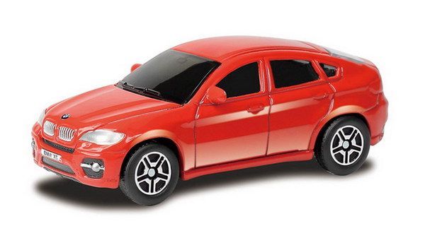 RMZ City 344002S-RD Машина металлическая BMW X6, 1:64, цвет красный