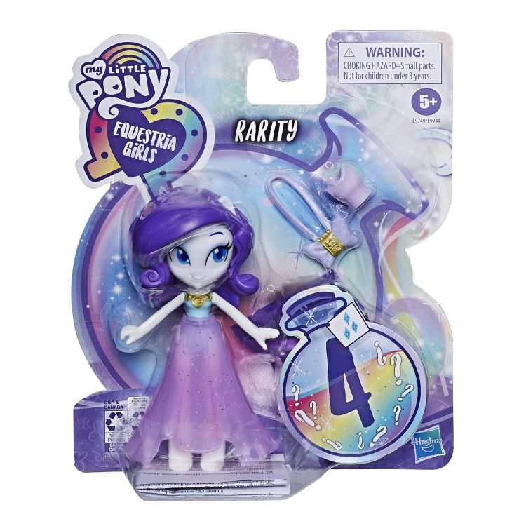 Hasbro E9249 MLP EG Minis Мини-кукла Рарити с нарядом и аксессуарами