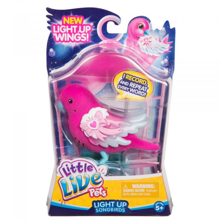 Moose 28543 Little Live Pets Птичка со светящимися крылышками - Сияющий Бантик