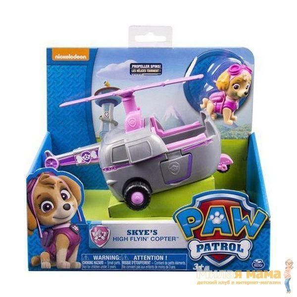 Paw Patrol 16601 Щенячий патруль Машинка спасателя и щенок, Скай