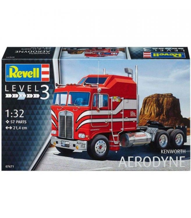 Revell 07671 Сборная модель тягача Kenworth Aerodyne, 1:32