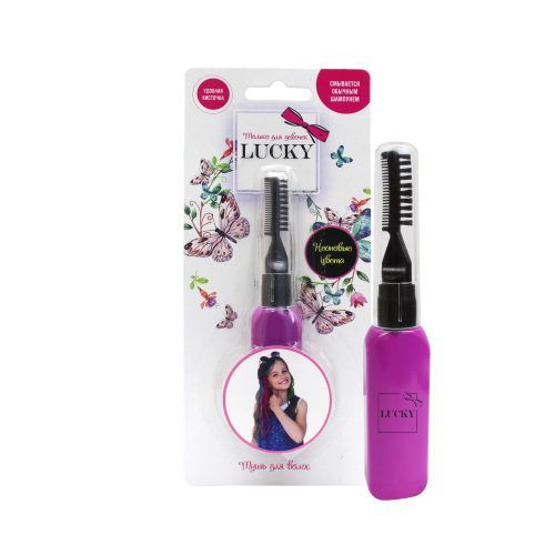 Lukky (Lucky) Т15394 Косметика для девочек Lukky тушь для волос, неоновый цвет фиолетовый
