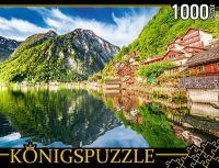 Konigspuzzle ГИК1000-8241 Пазл Озеро Хальштаттерзее, Австрия, 1000 элементов