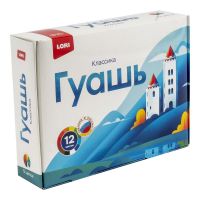 LORI Гк-003 Гуашь LORI Классика 12 цветов по 20 мл