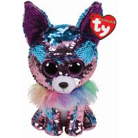 TY 36268 Flippable Мягкая игрушка Щенок чихуахуа Yappy с пайетками, 15 см
