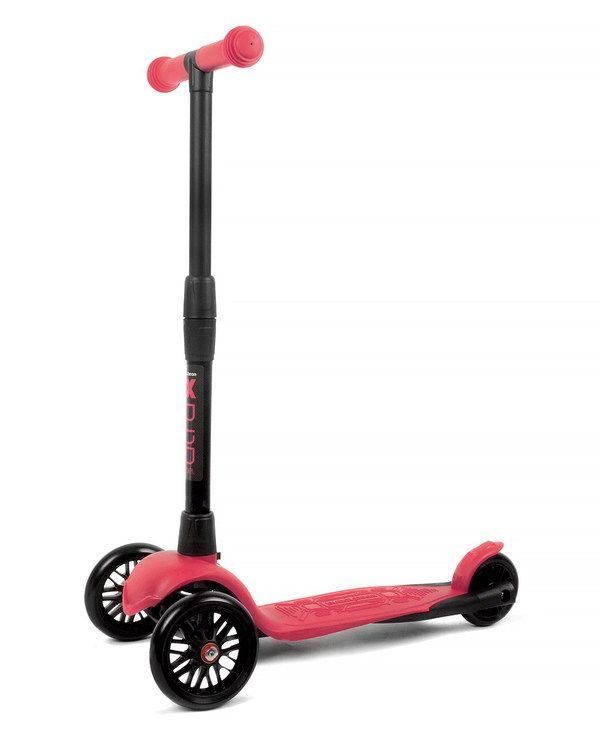 Buggy Boom Alfa 003-0184 Самокат детский трехколесный АЛЬФА с регулируемой складной ручкой (темная вишня 84)
