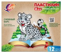 ЛУЧ 29С1722-08 Пластилин ЛУЧ ZОО 12 цветов