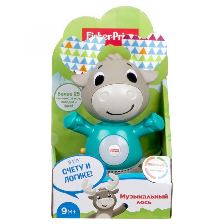 Mattel GJB21 Музыкальная игрушка Mattel Fisher-Price Линкималс Поющий Лось
