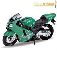 Welly 12167P Модель мотоцикла 1:18 MOTORCYCLE / KAWASAKI 2001 NINJA  ZX-12R