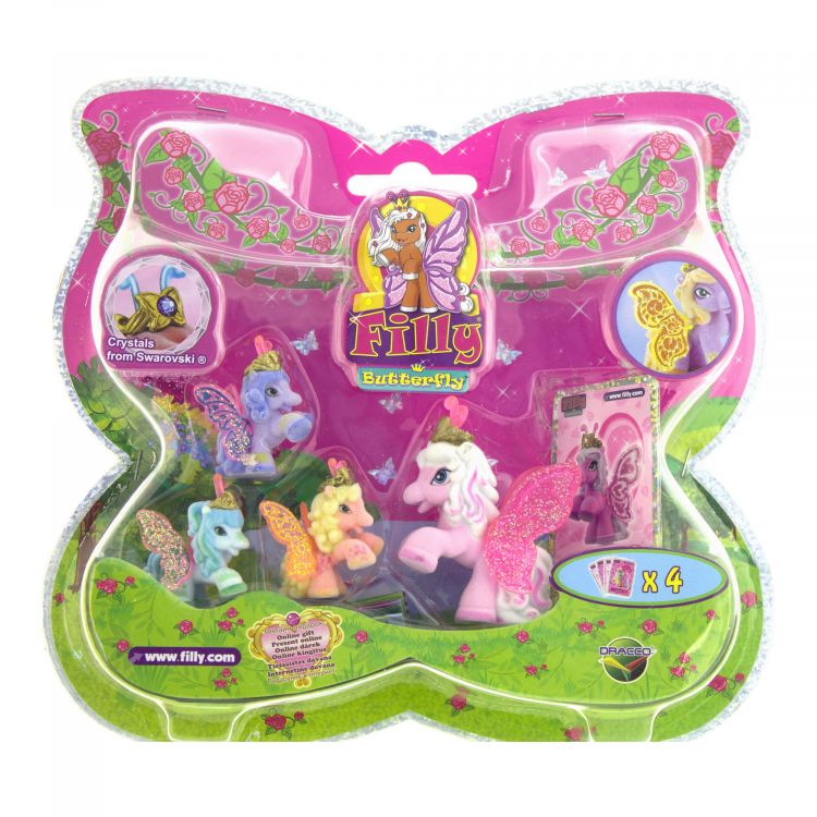 Набор игровой Filly Лошадки-бабочки с блестящими крыльями Valentina