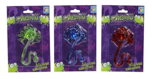 1TOY Т56313 1toy Лизуны паук 5х6,5+14,5 см. блистер, 2 вида, 36 шт в д/б