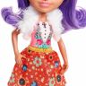 Mattel FNH23 Энчантималс Кукла Данесса Оления с любимой зверушкой, 15 см