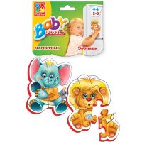 Vladi Toys VT3208-01 Baby puzzle Пазлы мягкие магнитные "Зоопарк"