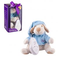 Drema BabyDou 112D Собачка голубая для засыпания малыша, с белым и розовым шумом