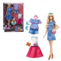 Mattel DTD96 Barbie® Кукла Барби из серии "Игра с модой" с дополнительной одеждой