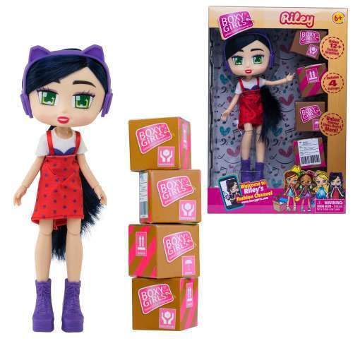 1Toy Т15109 Кукла Boxy Girls Райли с аксессуарами в 4-х коробочках,  20 см