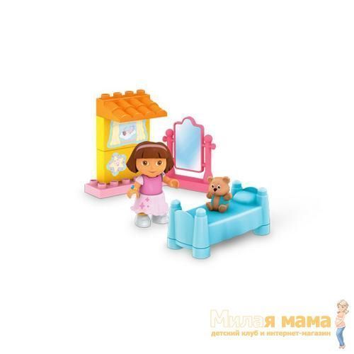 Mega Bloks 3074 Конструктор "Спальня Доры", 15 деталей
