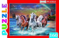 Рыжий кот ПА-4574 Artpuzzle. Пазлы 160 элементов. ЛОШАДИ У МОРЯ