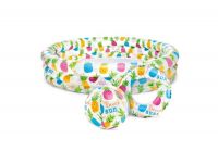 INTEX int59469NP Бассейн надувной INTEX с мячём и кругом 132*28 см