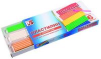 Пластилин "Престиж" с золотом (6 цветов) в картонной коробке