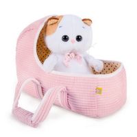 BUDI BASA LB-007 Мягкая игрушка Кошечка Ли-Ли BABY в люльке, 20 см