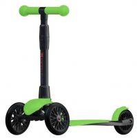 Buggy Boom Alfa 003-0185 Самокат детский трехколесный АЛЬФА с регулируемой складной ручкой (зеленый флюр 85)