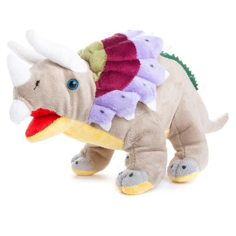 ABtoys 660275.003 Мягкая игрушка Dino World Динозавр Трицераптор, 36 см