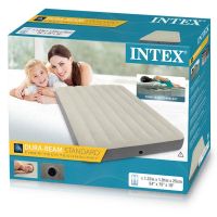INTEX 64708 Матрац-кровать надувной "Full Deluxe",137*191*25 см 