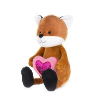 Maxitoys Luxury Romantic Toys Club MT-GU042021-4-20 Мягкая Игрушка Maxitoys Luxury Romantic Toys Club Романтичный Лисенок с Сердечком, 20 см, в Коробке
