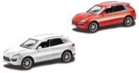 RMZ City 444012 Машина металлическая Porsche Cayenne Turbo, 1:43, цвет красный/белый