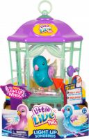 Moose 28548 Little Live Pets Птичка с клеткой со светящимися крылышками - Небесный Колокольчик