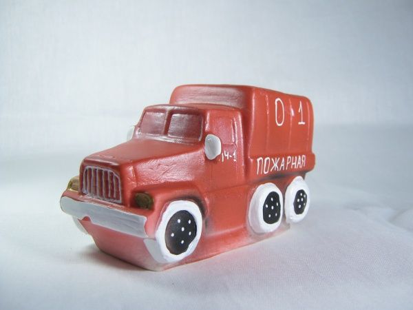 Кудесники СИ-608-no Машина пожарная 9 см, игрушка ПВХ