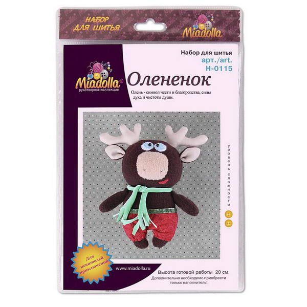 Miadolla H-0115 Набор для изготовления мягкой игрушки "Олененок"