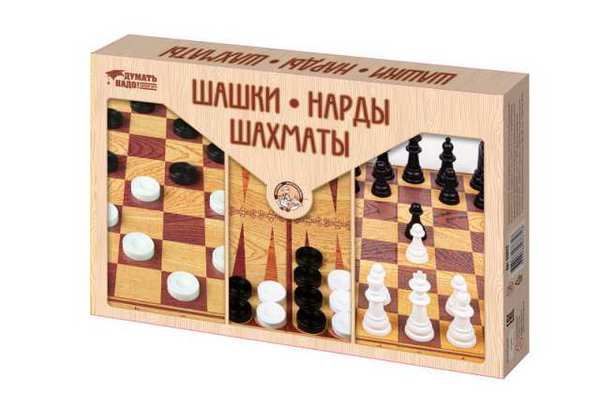 Десятое королевство 03872ДК Игра настольная. Шашки, Нарды, Шахматы" (большие) Десятое королевство 03872ДК Игра настольная. Шашки, Нарды, Шахматы" (большие)