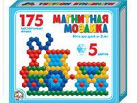 Мозаика магнитная шестигранная 175 фишек / 5 цветов (Россия)