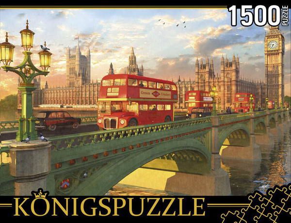Konigspuzzle МГК1500-8488 Пазл Доминик Дэвисон Утренний Биг-Бен, 1500 элементов