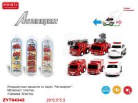 Junfa Toys ZY764342 Набор машинок "Мегамоторы", 4 штуки