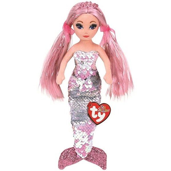 TY 02300 Flippables Мягкая кукла Русалка Cora, 45 см