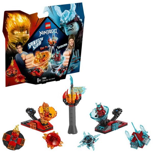 Lego Ninjago 70684 Конструктор Лего Ниндзяго Бой мастеров кружитцу — Кай против Самурая, 164 детали