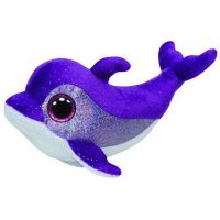 TY 36712 Мягкая игрушка Beanie Boo's Дельфин Flips, 15 см