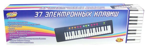 ABtoys. DoReMi D-00035 Детский синтезатор (пианино электронное), 37 клавиш, 54 см
