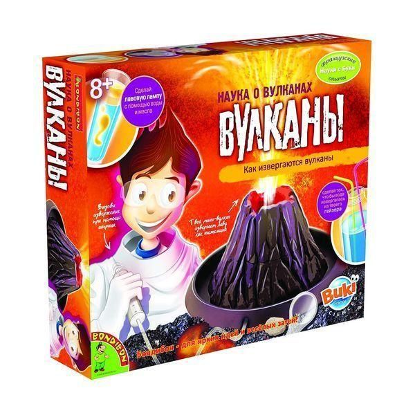 Bondibon BB0935 Французские опыты Науки с Буки. Наука о вулканах