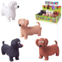 ABtoys (АБтойс) A173-4152 Игрушка-антистресс ABtoys Тянучка Такса, 10,5 см. 4 цвета, в дисплее 12 шт