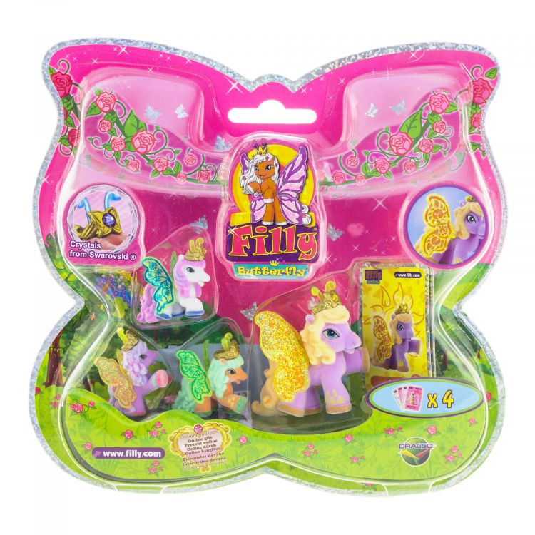 Набор игровой Filly Лошадки-бабочки с блестящими крыльями Bed