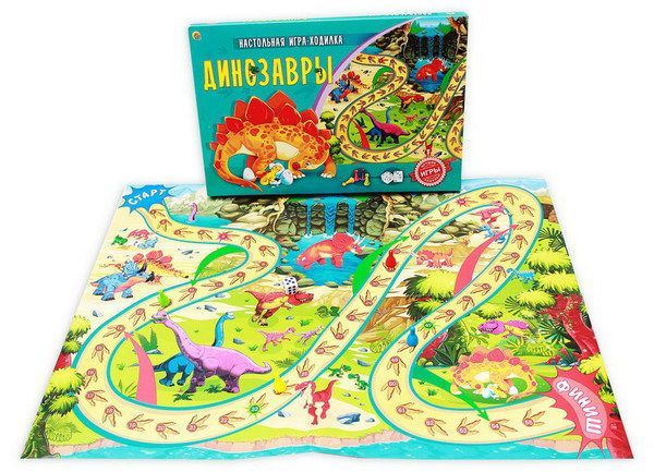 Рыжий Кот ИН-9943 Игра настольная-ходилка лучшая. ДИНОЗАВРЫ