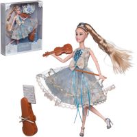ABtoys (АБтойс) PT-01613 Кукла ABtoys "Amelia. Рождественский бал" с диадемой, скрипкой, светлые волосы 30см